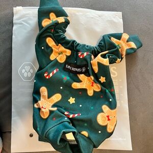 Spark Paws Gingerbread Dog Sweater - Green